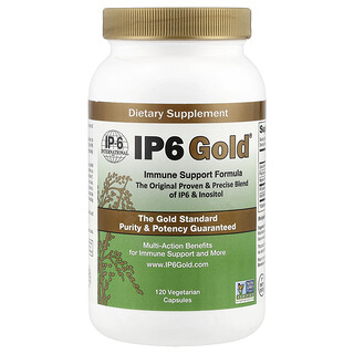 IP-6 International, IP6 Gold®, Fórmula de Suporte Imunológico, 120 Cápsulas Vegetarianas