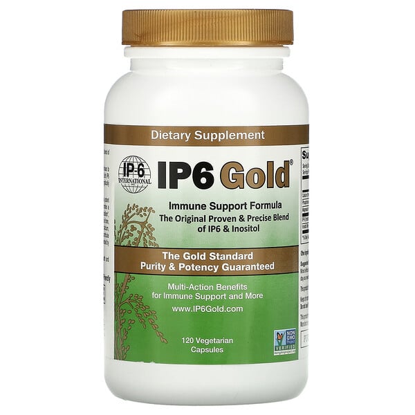 IP-6 International, IP6 Gold, Immune Support Formula, 120 Vegetarian Capsules