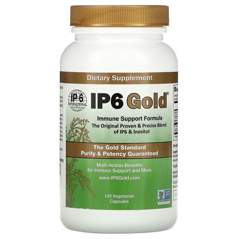 IP-6 International, IP6 Gold, Immune Support Formula, 120 Vegetarian ...