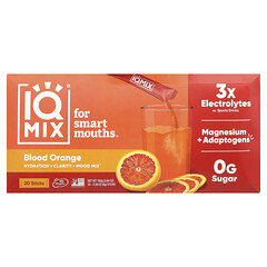 IQMIX®, суміш для зволоження, чистоти й настрою, червоний апельсин, 20 шт. в таблетках по 8 г (0,28 унції)