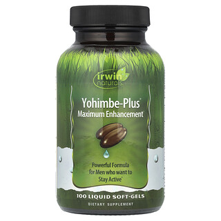 Irwin Naturals, Yohimbe-Plus®, maximale Verbesserung, 100 mit Flüssigkeit gefüllte Weichkapseln
