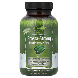 Irwin Naturals, Prosta-Fuerte, 90 Cápsulas de Gel Suave con Líquido