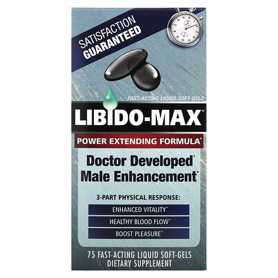 

Applied Nutrition, Libido-Max, 3-Part Physical Response, 75 Fast-Acting Liquid Soft-Gels