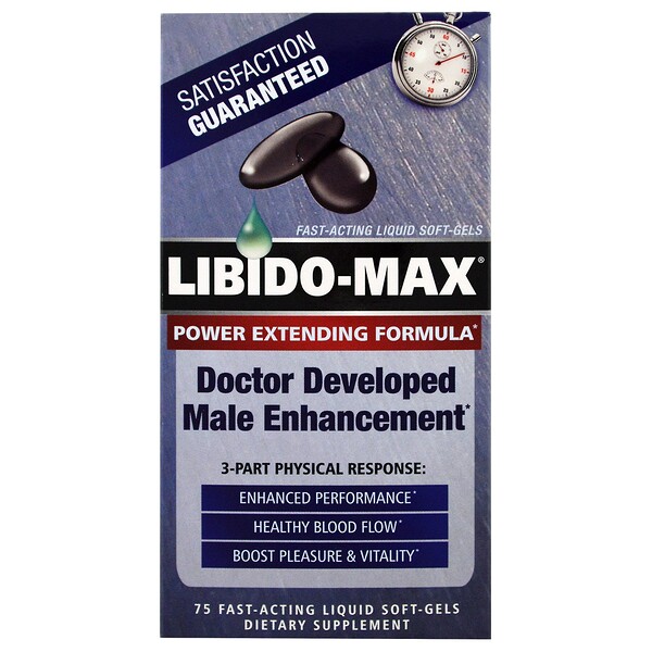 appliednutrition‏, Libido-Max, 3-Part Physical Response, 75 Fast-Acting Liquid Soft-Gels
