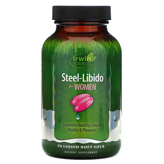 Irwin Naturals, Steel-Libido для женщин, 75 гелевых капсул