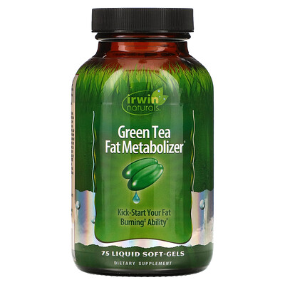 

Irwin Naturals Зеленый Чай, Метаболайзер Жиров 75 жидких гелевых капсул