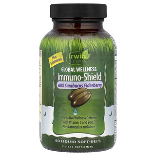 Irwin Naturals‏, ®Immuno-Shield Global Wellness עם סמבוק, 60 כמוסות רכות