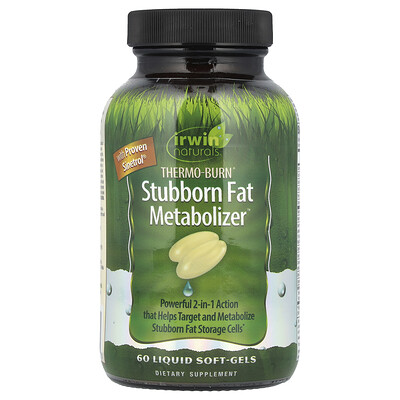 Photos - Vitamins & Minerals IRWIN Naturals, Thermo-Burn Stubborn Fat Metabolizer™, 60 Liquid Soft-Gels IRW-40360 