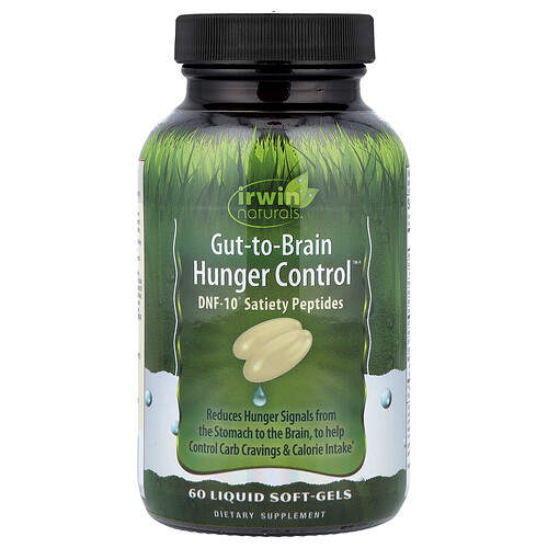 Irwin Naturals, Gut-To-Brain Hunger Control™, 60 mit Flüssigkeit gefüllte Weichkapseln
