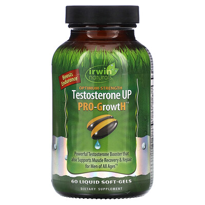 

Irwin Naturals Optimum-Strength Testosterone UP Pro-GrowtH, 60 мягких таблеток