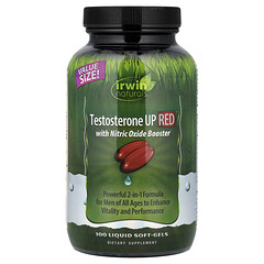 Testosterone UP Red® із підсилювачем оксиду азоту, 100 капсул із рідиною