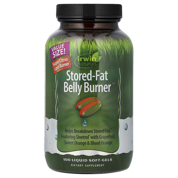 Irwin Naturals Stored-Fat Belly Burner®, 100 Liquid Soft-Gels