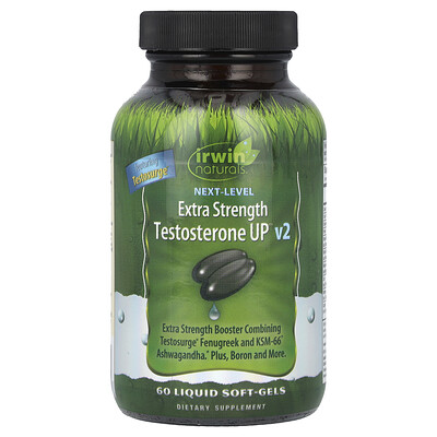 Product Image for Irwin Naturals, Next Level, Testosterone UP v2, 60 Liquid Soft-Gels