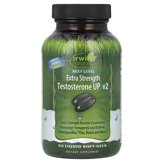 Irwin Naturals, Nächstes Level, Testosteron UP v2, 60 mit Flüssigkeit gefüllte Weichkapseln