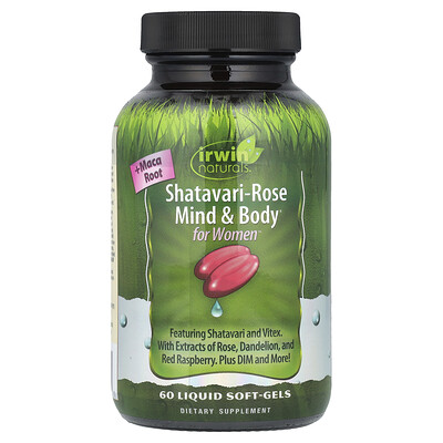 Product Image for Irwin Naturals, Shatavari-Rose Mind & Body, For Women , 60 Liquid Soft-Gels