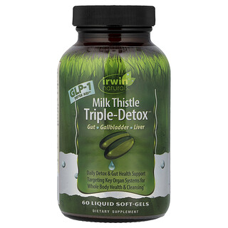 Irwin Naturals, MilkThistleTriple-Detox™, 60 Liquid Soft-Gels