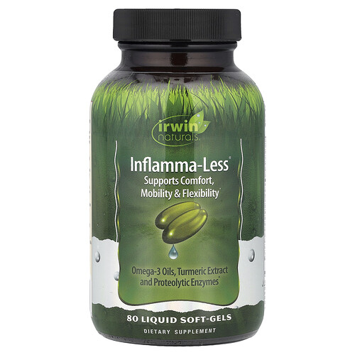 Irwin Naturals, Entzündungshemmung, 80 flüssige Weichkapseln
