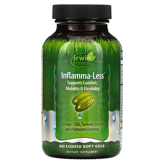 Irwin Naturals, Inflamma-Less, 80 Liquid Soft-Gels