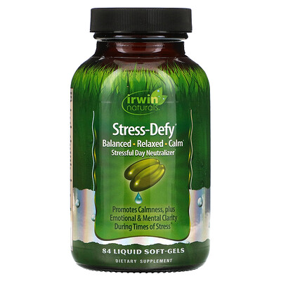 

Irwin Naturals Stress-Defy 84 Liquid Soft-Gels