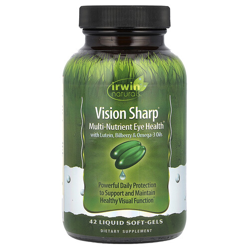 Irwin Naturals Vision Sharp®, Multi-Nutrient Eye Health®, 42 Liquid Soft-Gels