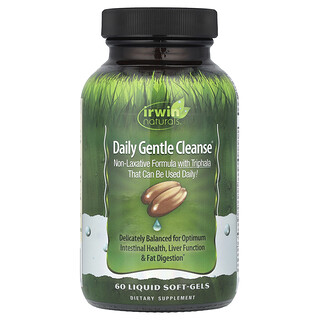 Irwin Naturals, Daily Gentle Cleanse®, 60 Kapsul Gel Lunak Cair