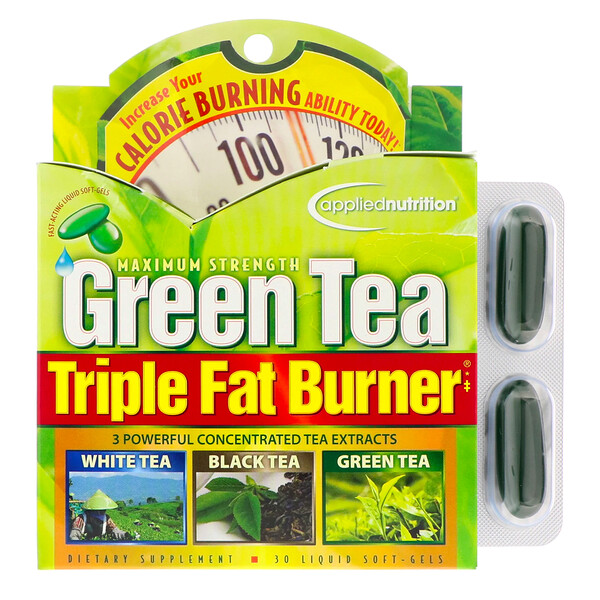 appliednutrition‏, Green Tea Triple Fat Burner, 30 Liquid Softgels