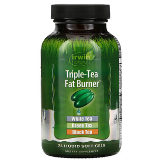 Irwin Naturals, Quemador de grasas Triple-Tea, 75 perlas rellenas de líquido