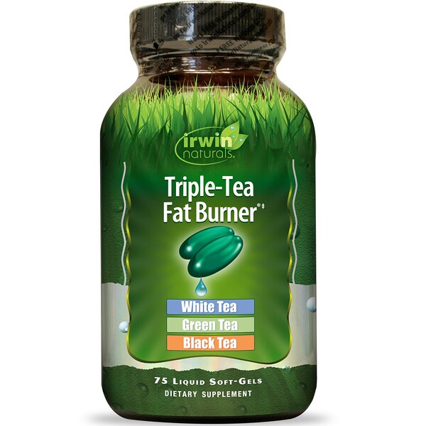 Irwin Naturals‏, Triple-Tea Fat Burner, 75 Liquid Softgels