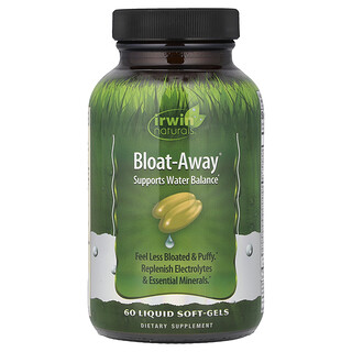 Irwin Naturals‏, Bloat-Away®‎‏, 60 כמוסות רכות נוזליות
