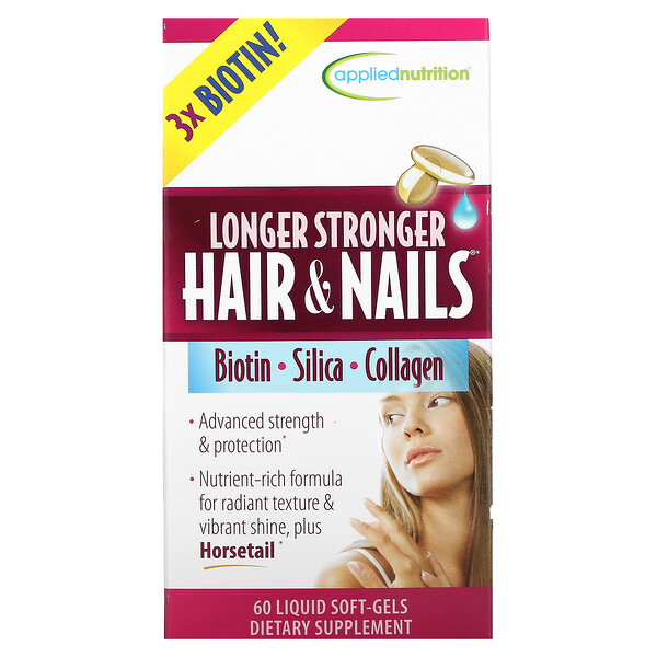Longer Stronger Hair & Nails, 60 Liquid Soft-Gels