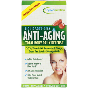 Отзывы о appliednutrition, Anti-Aging Total Body Daily Defense, 50 Liquid Soft-Gels