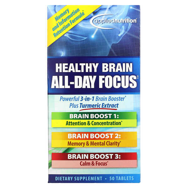 Healthy Brain All-Day Focus, 50 Tablets