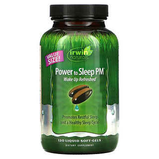 Irwin Naturals, Kraft zum Schlafen PM, 120 flüssige Weichkapseln