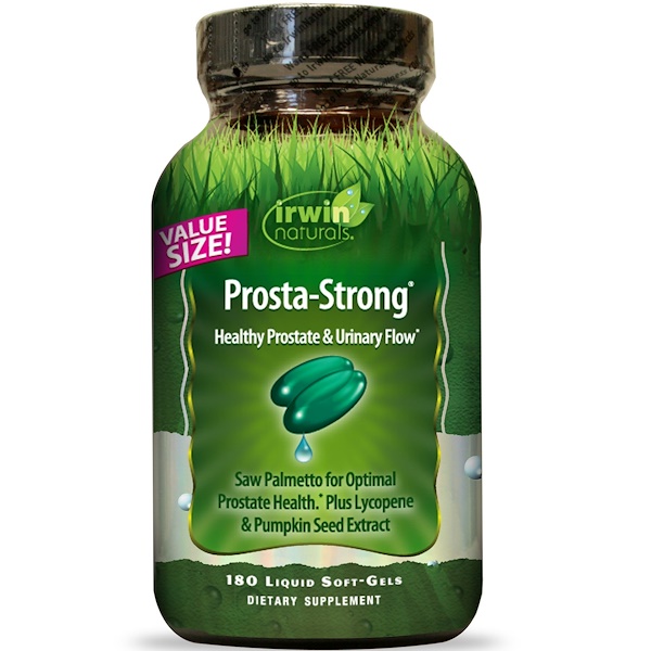 Irwin Naturals, Prosta-Strong, gesunde Prostata & Harnfluss, 180 flüssige Weichkapseln