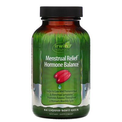 Irwin Naturals Menstrual Relief Hormone Balance, 84 мягких желатиновых капсулы с жидкостью