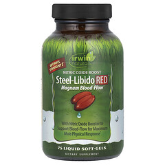 Steel-Libido Red, добавка для посилення кровотоку в чоловіків, 75 капсул із рідиною
