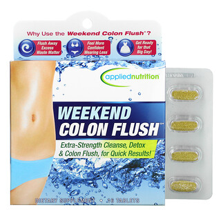 appliednutrition, Weekend Colon Flush（ウィークエンド コロン フラッシュ）、タブレット16粒