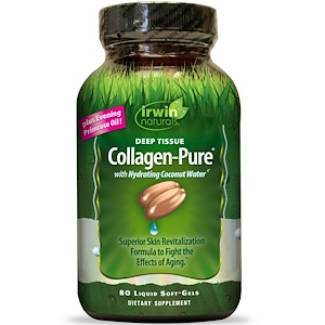 Irwin Naturals, Collagen-Pure, Deep Tissue, 80 гелевых капсул инструкция, применение, состав, противопоказания
