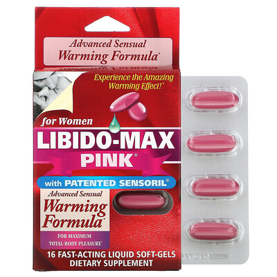 

Applied Nutrition Libido-Max Pink For Women 16 Fast-Acting Liquid Soft-Gels