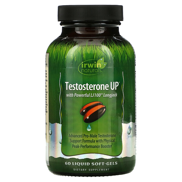 Irwin Naturals‏,  Testosterone UP، به 60 كبسولة هلامية سائلة