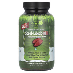 Steel-Libido Red, добавка для посилення кровотоку в чоловіків, 150 капсул із рідиною