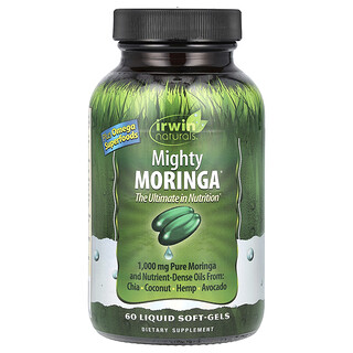 Irwin Naturals, Mighty Moringa®（マイティモリンガ）、液体ソフトジェル60粒