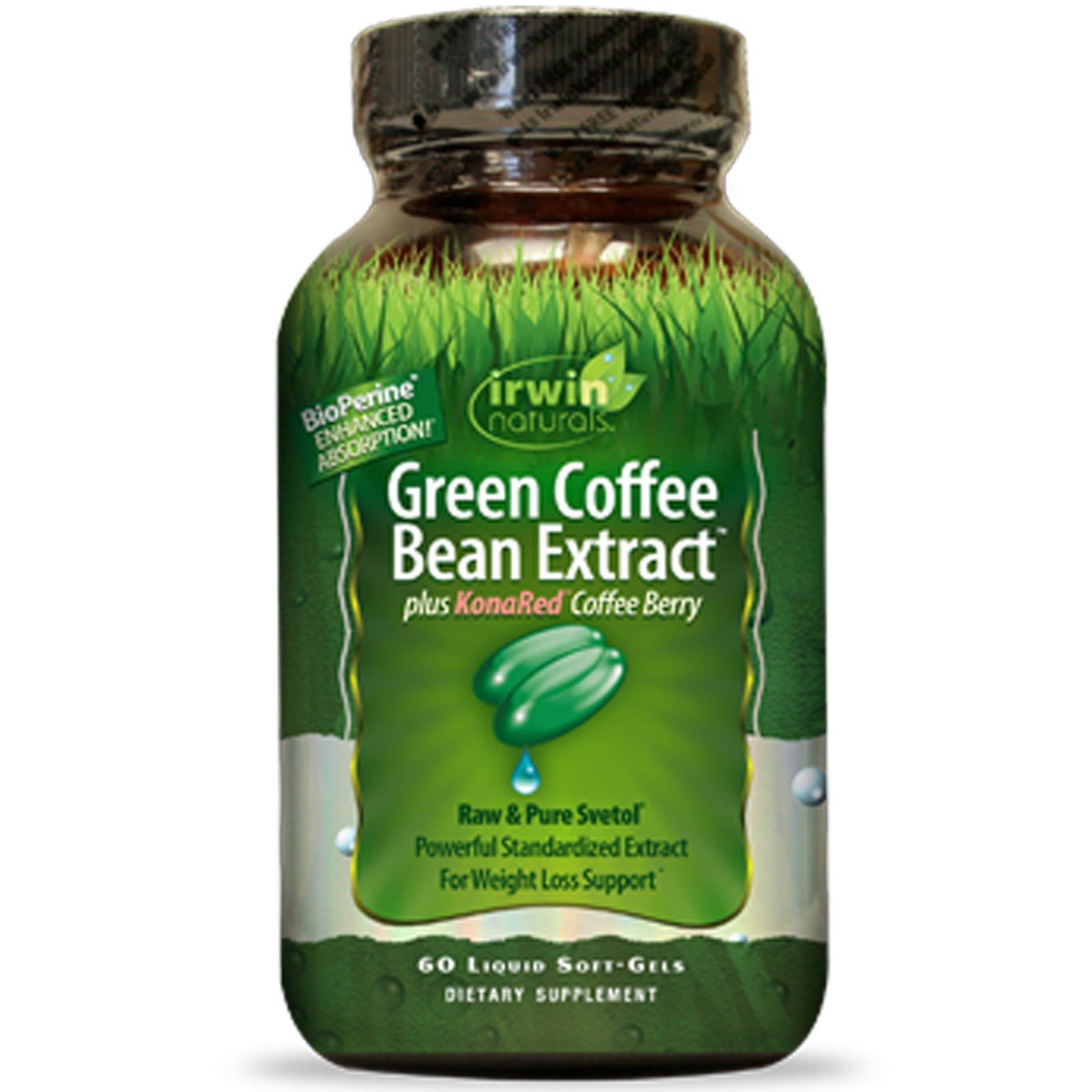 Irwin Naturals, Green Coffee Bean Extract plus KonaRed Coffee Berry, 60