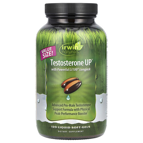 Irwin Naturals Testosterone UP with Powerful LJ100 Longjack 120 Liquid SoftGels