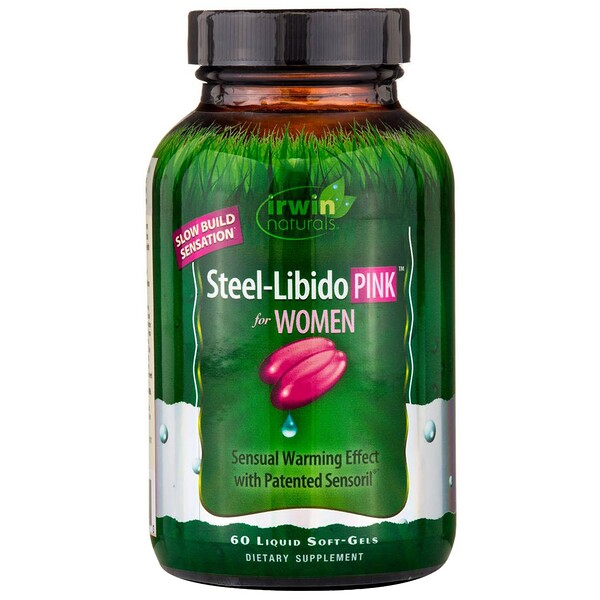 Irwin Naturals‏, Steel-Libido, Pink, For Women, 60 Liquid Soft-Gels