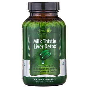 Ирвин Натуралс, Milk Thistle Liver Detox, 60 Liquid Soft-Gels отзывы покупателей