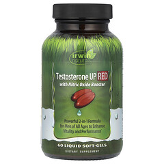 Testosterone UP RED® with Nitric Oxide Booster, 60 Liquid Soft-Gels