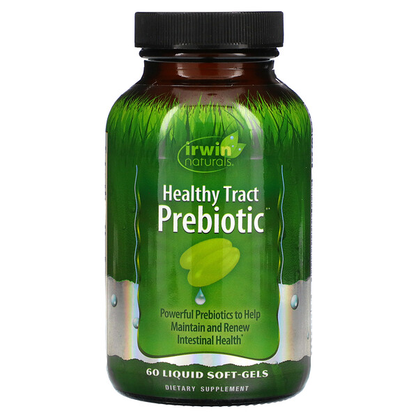 Irwin Naturals, Healthy Tract Prebiotic, 60 Liquid Soft-Gels