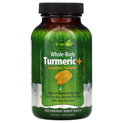 

Irwin Naturals Whole-Body Turmeric+ 60 Liquid Soft-Gels