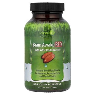 Irwin Naturals, Brain Awake Red®, 60 capsules liquides à enveloppe molle